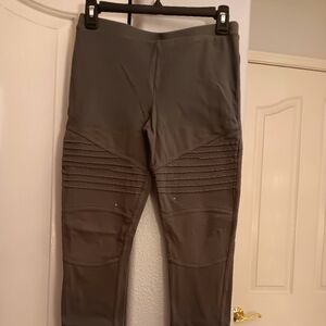 Khaki Style Green Pants Girls